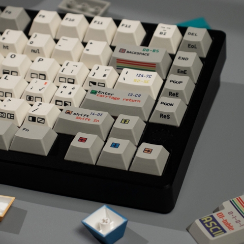 [In Stock] Keycap Cherry C64 xám PBT dyesub