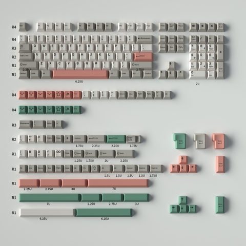 Keycap Cherry 9009  ABS Doubleshot- 173 nút