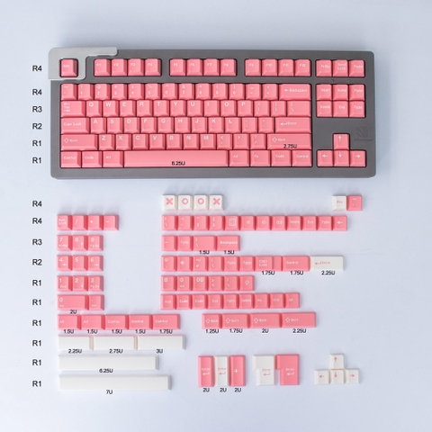 Keycap Cherry Peach Blossom ABS  doubleshot