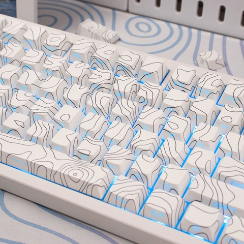 [In Stock] Keycap Cherry Đường Viền PBT Dyesub Xuyên Led