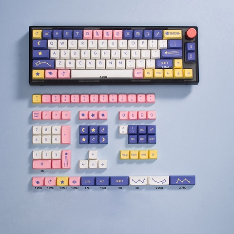 Keycap XDA Astrology Purple Constellation PBT Dyesub