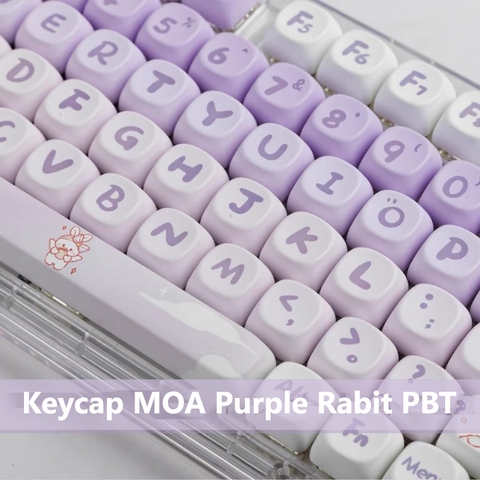 [In-stock] Keycap MOA Purple Rabbit PBT Dyesub