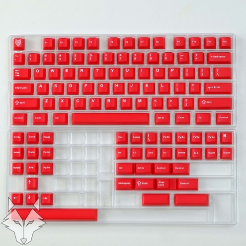 [In-stock] Keycap Cherry Aifei Pyga Ruby Semi-Transparent ABS Doubleshot