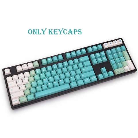 Keycap Cherry PBT Dyesub White Green Gradient