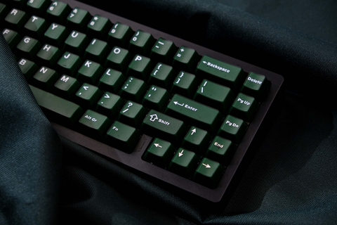 Keycap Cherry Aifei Pyga Green Semi-Transparent ABS Doubleshot