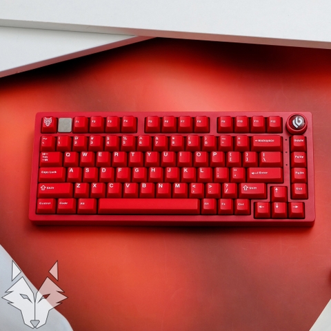 [In-stock] Keycap Cherry Aifei Pyga Ruby Semi-Transparent ABS Doubleshot