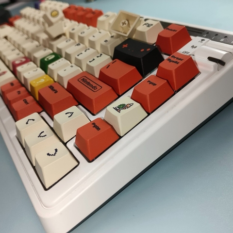 [In-stock] Keycap Cherry Mario PBT Dyesub-Red