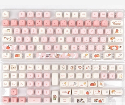 [In-stock] Keycap MOA Puppy PBT Dyesub - Hồng