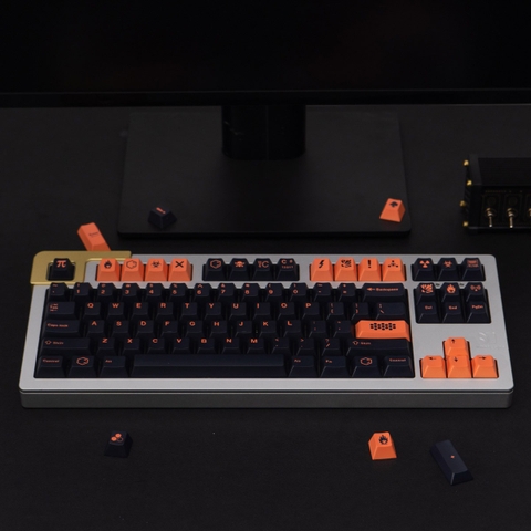 [In Stock] Keycap Cherry Carbon Dark PBT Dyesub
