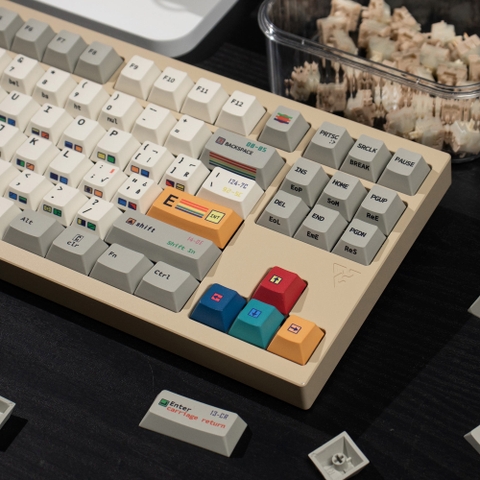 [In Stock] Keycap Cherry C64 xám PBT dyesub