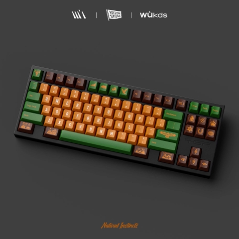 Keycap Cherry Wukds Yellow Stone PBT Dyesub - 172 nút