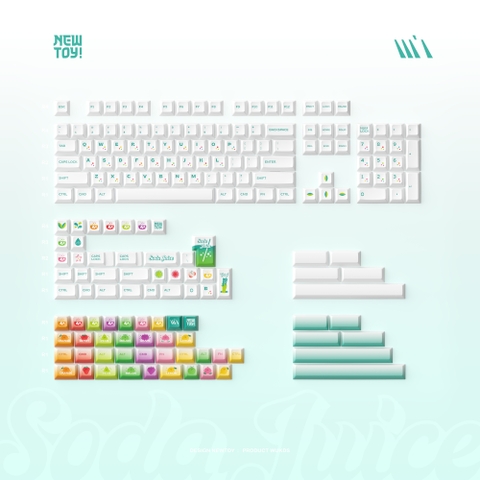 Keycap Cherry Wukds Bubble Theme