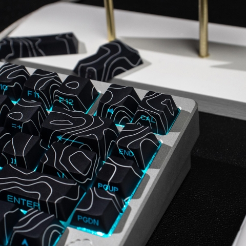 [In Stock] Keycap Cherry Đường Viền PBT Dyesub Xuyên Led