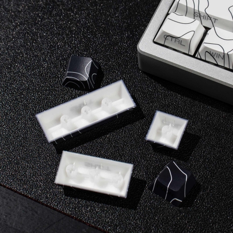 [In Stock] Keycap Cherry Đường Viền PBT Dyesub Xuyên Led