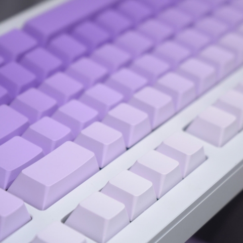 Keycap Cherry Ninja Gradient Purple PBT Dyesub (Chữ dưới - không xuyên led)