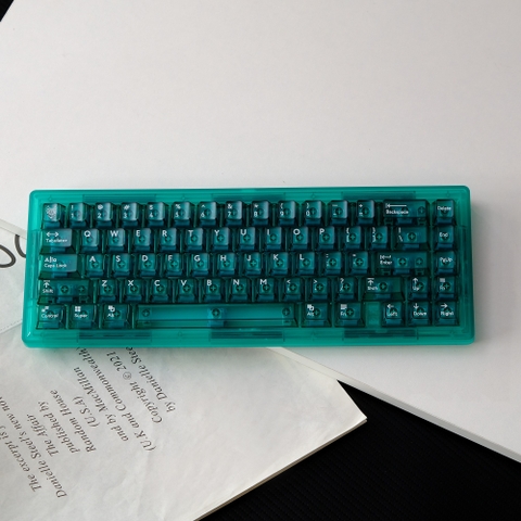 Keycap Cherry Aifei PC Xuyên led - Xanh