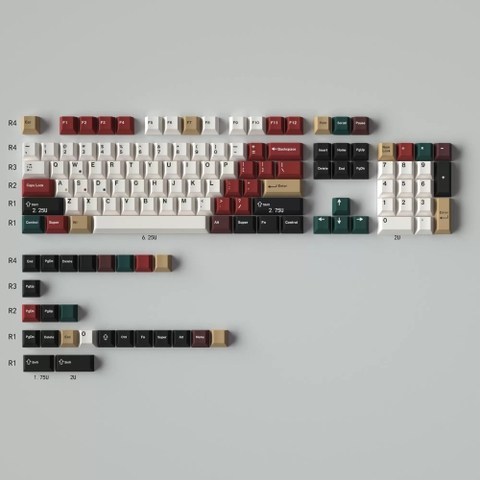 [In Stock] Keycap Cherry Mixed Light R2 PBT Dyesub