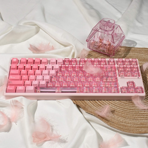 [In Stock] Keycap Cherry Mintcaps Núi Tuyết PBT+PC