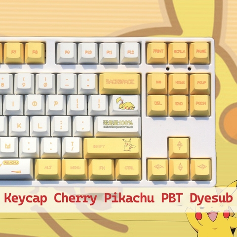 [In-stock] Keycap Cherry Pikachu PBT Dyesub