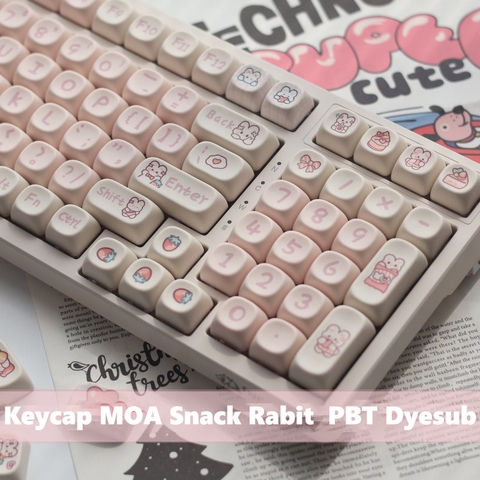 [In-stock] Keycap MOA Snack Rabbit PBT Dyesub