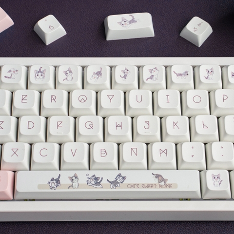 [In Stock] Keycap XDA PBT Dyesub Cheese Cat