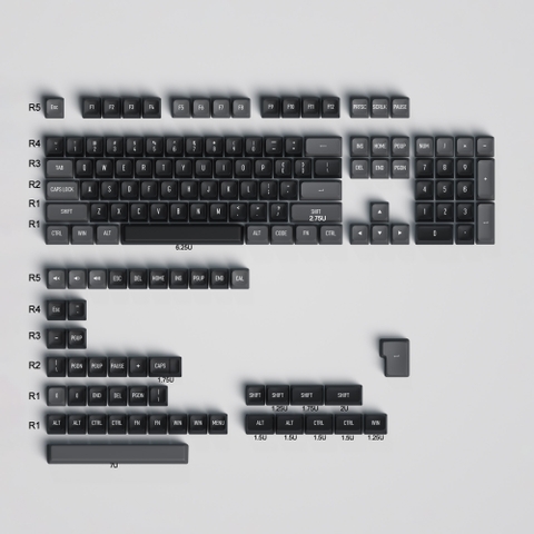 Keycap CSA Red ABS Doubeshot - 149 nút
