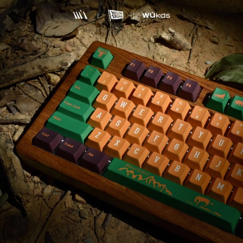 Keycap Cherry Wukds Yellow Stone PBT Dyesub - 172 nút