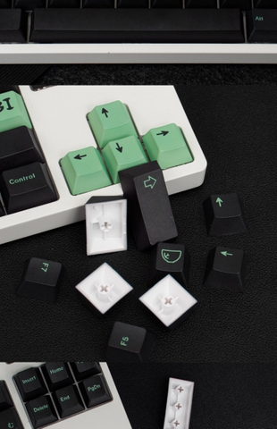 [In Stock] Keycap Cherry Wasabi PBT Dyesub Xuyên Led
