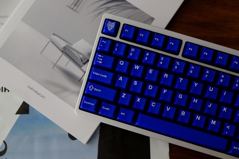 Keycap Cherry Aifei Pyga Blue Semi-Transparent ABS Doubleshot