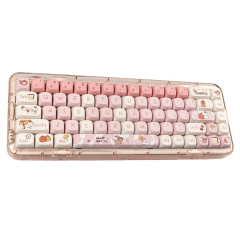[In-stock] Keycap MOA Puppy PBT Dyesub - Hồng