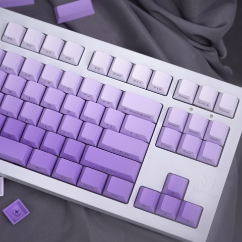 Keycap Cherry Ninja Gradient Purple PBT Dyesub (Chữ dưới - không xuyên led)