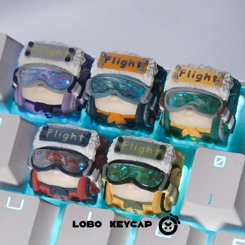 Keycap Lobo Artisan Flight V2 Xuyên led