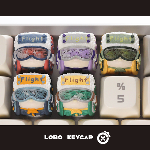 Keycap Lobo Artisan Flight V2 Xuyên led