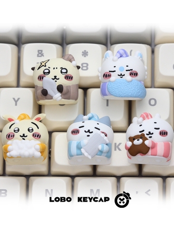 Keycap Lobo Artisan Chiikawa Pijama