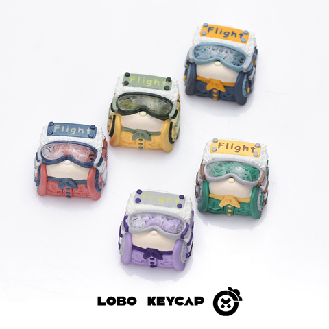 Keycap Lobo Artisan Flight V2 Xuyên led
