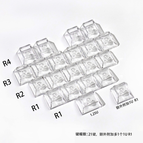 [In Stock] Keycap Cherry Mintcaps Trái tim hồng PBT Dyesub