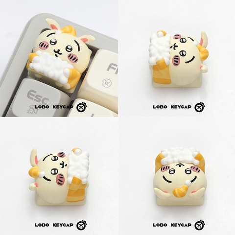 Keycap Lobo Artisan Chiikawa Pijama