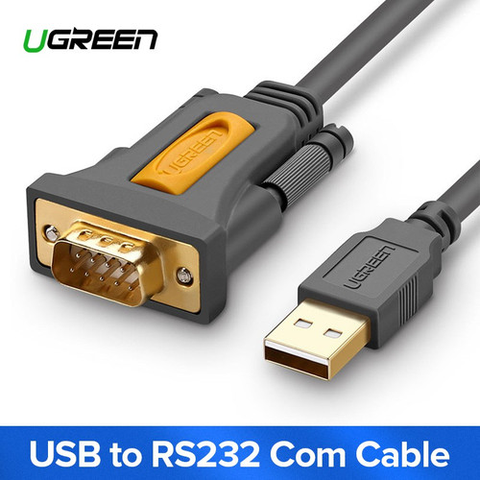 Cáp chuyển đổi USB 2.0 to COM RS232 Ugreen CR104 Chip PL2303GT hỗ trợ Windows 11