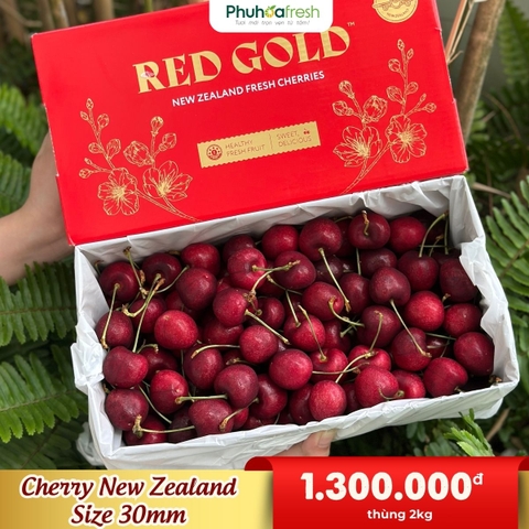 Cherry New Zealand Size 30mm Thùng 2kg