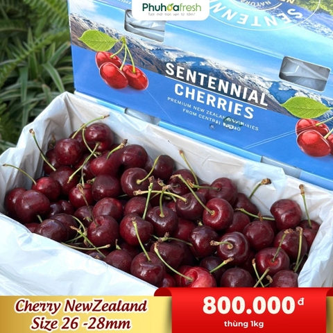 Cherry New Zealand Size 28mm Thùng 1kg