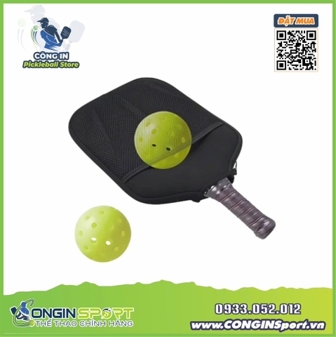 TÚI BẢO VỆ MẶT VỢT PICKLEBALL Không logo, có quai xách và lưới đựng bóng