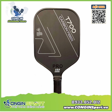 VỢT PICKLEBALL T700 PRO CARBON FIBER - Mặt nhám, chất lượng, đa dạng màu sắc