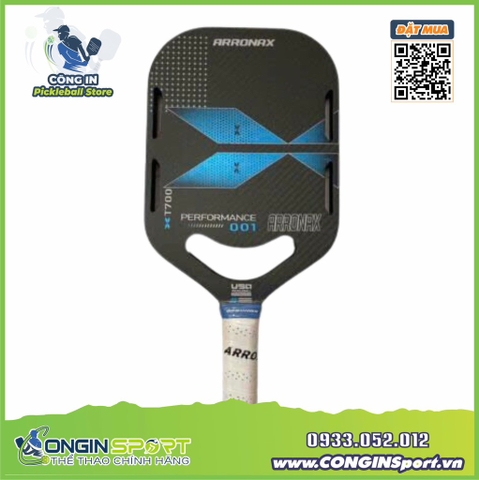 VỢT PICKLEBALL ARRONAX CHÍNH HÃNG  Performance 001 Sợi Carbon T700 cao cấp, chuẩn USAPA