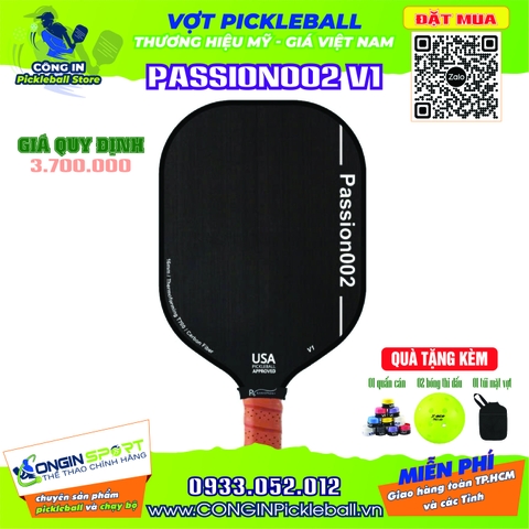 VỢT PICKLEBALL PASSION002 THƯƠNG HIỆU MỸ - V1 Power Tour