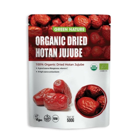 Táo đỏ hữu cơ Hotan 500gr - Size: 90-100 quả / 1kg