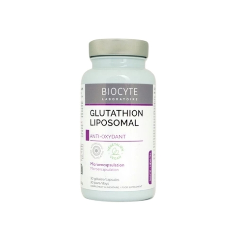 Viên uốn bổ ung Glutathion Liposomal H/30V BIOCYTE Glutathion vi bao chống oxy hóa, sáng da, trị nám