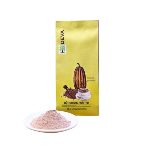 Bột cacao hòa tan 3 trong 1 Deva Food Loại 250g