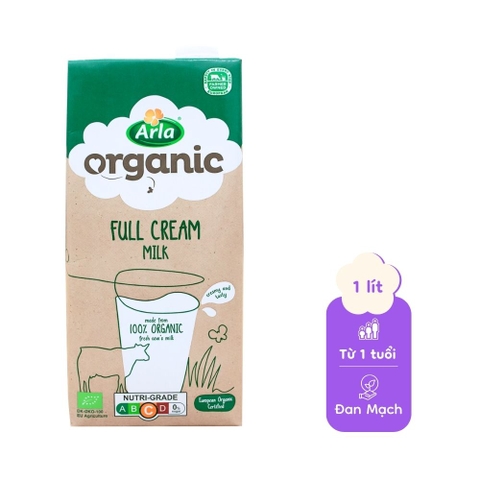 Sữa tươi hữu cơ nguyên kem Arla 1L