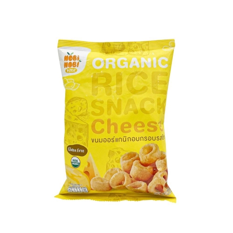 Thực phẩm bổ sung bánh snack gạo hữu cơ Nobi Nobi vị phô mai 40g