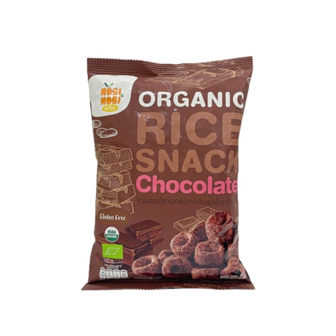 Thực phẩm bổ sung bánh snack gạo hữu cơ Nobi Nobi vị socola 40g
